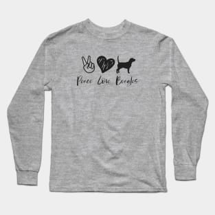 Peace Love Beagles Long Sleeve T-Shirt